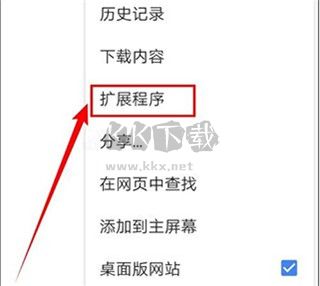 扩展程序设置