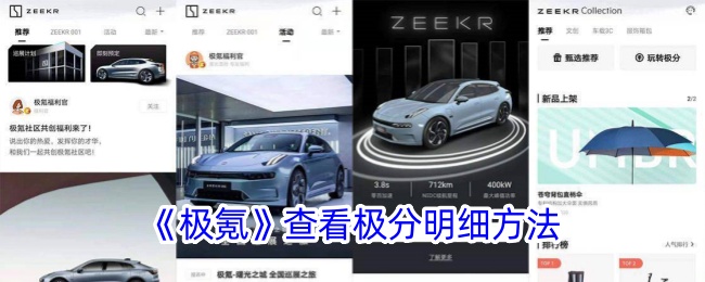 《极氪》查看极分明细步骤