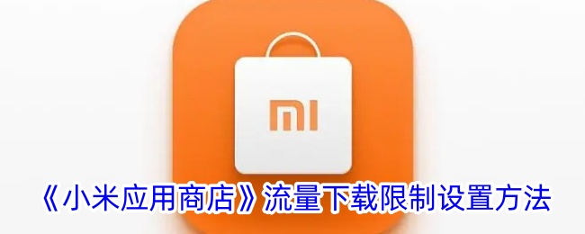 《小米应用商店》下载流量限制设置方法