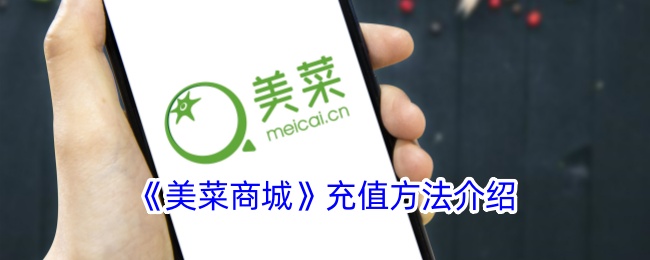 《美菜商城充值指南》