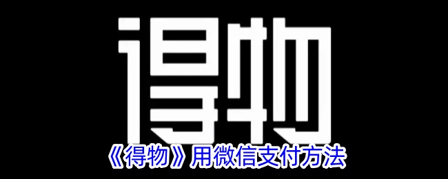 《得物》支持微信支付方式