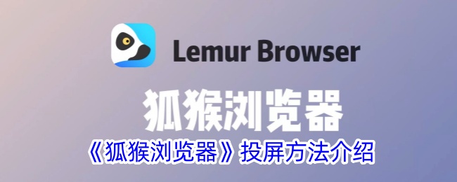 《狐猴浏览器》投屏教程