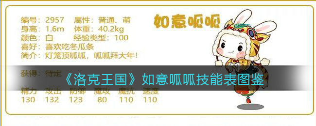 《洛克王国》如意呱呱技能图鉴