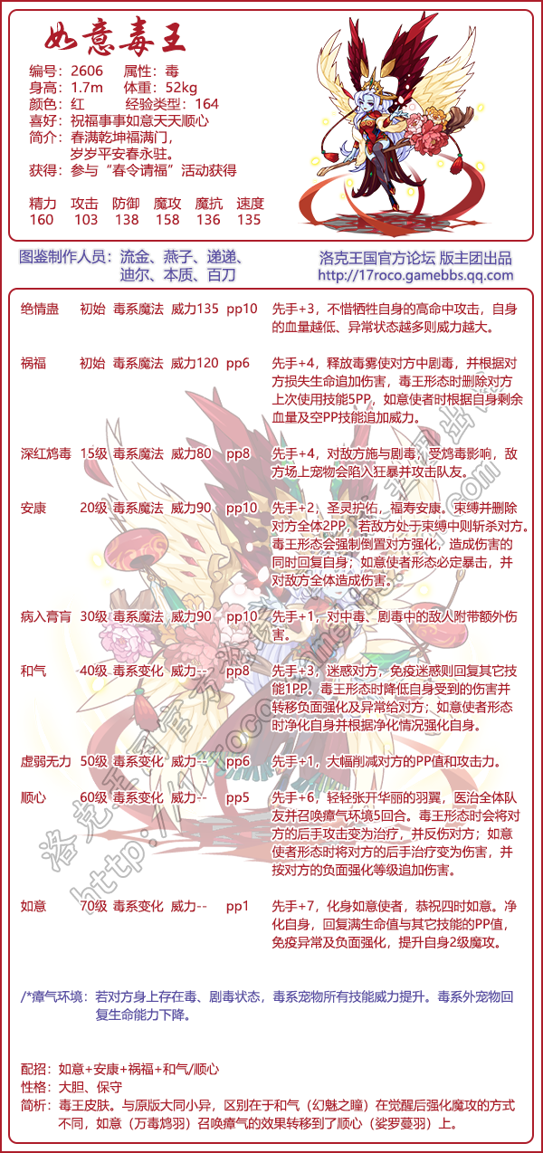 《洛克王国》如意毒王技能图鉴