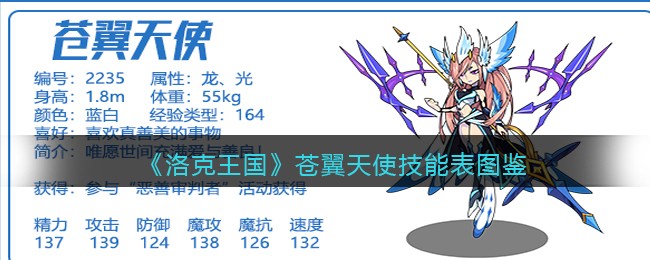 《洛克王国》苍翼天使技能图鉴